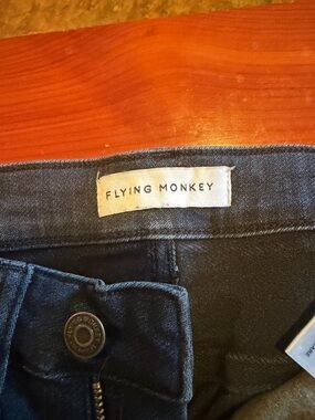 Flying Monkey Indigo Black Wash High-Rise Jeans